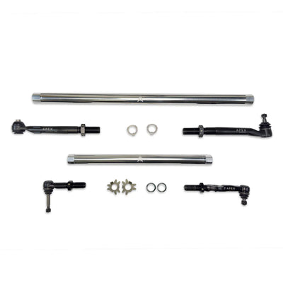 Apex Heavy Duty ProLock Poished Aluminum Tie Rod and Drag Link Assembly Fits: 05-16 F250/F350 Super Duty Apex Chassis KIT370-POL