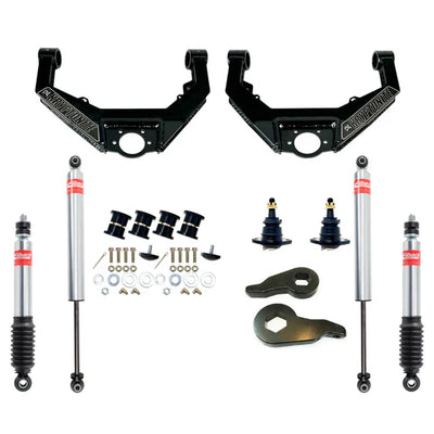 KRYPTONITE STAGE 3 LEVELING KIT WITH EIBACH SHOCKS FOR 2001-2010 CHEVY/GMC HD TRUCKS 2002-2009 HUMMER H2 KR10STAGE3EIB