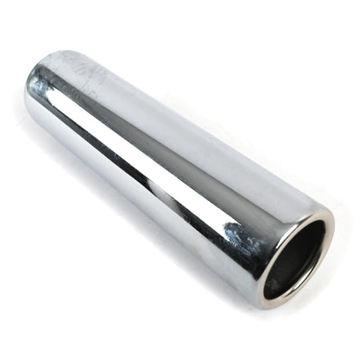 EXHAUST TIP 2.25IN ID ROLLED PENCIL OUTLET 9IN OAL CHROME