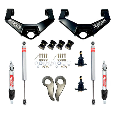 KRYPTONITE STAGE 3 LEVELING KIT WITH EIBACH SHOCKS FOR 2011-2019 CHEVY/GMC 2500HD/3500HD KR11STAGE3EIB