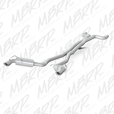 MBRP MBRP T304 Stainless Steel 3 Dual Cat Back with Round Tips S7018304 S7018304