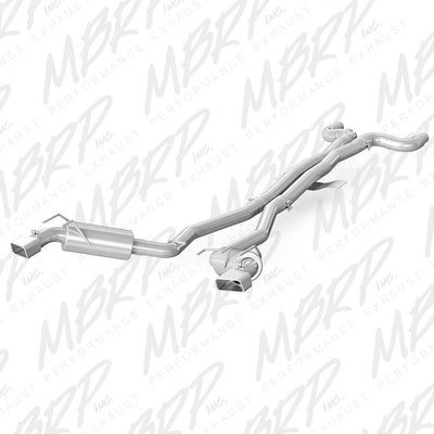 MBRP MBRP T409 Stainless Steel Dual Cat Back with Rectangle Tips S7022409 S7022409