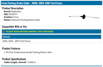 BRAKE CABLE