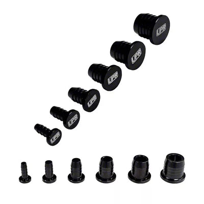 UPR Billet Vacuum Hose Plug 1/2 (14mm)-Black 5008-14
