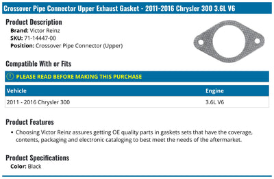 Exhaust Pipe Flange Gasket - 71-14447-00