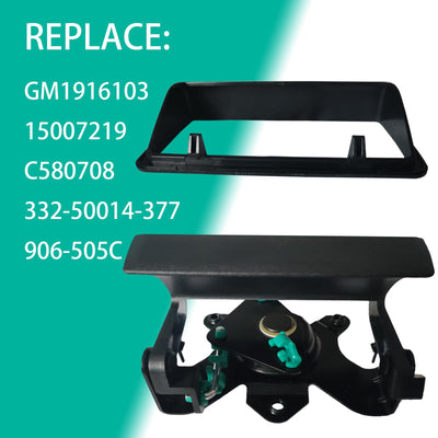 RR GATE HANDLE BEZEL TEXTURED BLK SONOMA PU 9404;S10 9404
