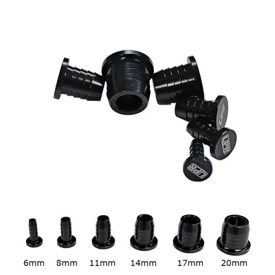 UPR Billet Vacuum Hose Plug 1/4 (6mm)-Black 5008-11