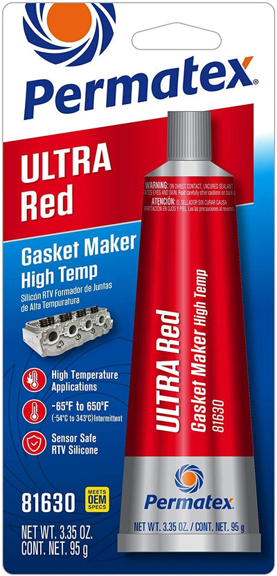 Ultra Red Gasket Maker 3.35 oz Carded Tube