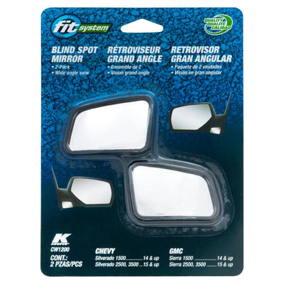 CUSTOM FIT SPOT MIRRORS/1417 CHEVY/FULL SIZE TRUCK/SUV/PAIR/OPTICAL BLUE LENS T
