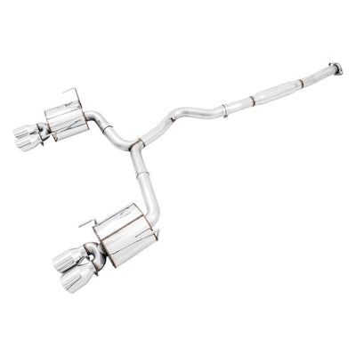 AWE Tuning Subaru STI VA / WRX GV / STI GV Sedan Touring Edition Exhaust - Chrome Silver Tip (102mm)