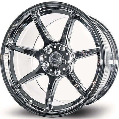 Kano 17x9 +35 5x100 Rotary Forged Wheel Chrome
