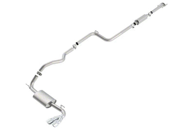 Touring Cat-Back Exhaust System, Dual Polished Chrome Tips
