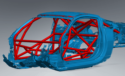 350Z Road Race X Diagonal Roll Cage Kit