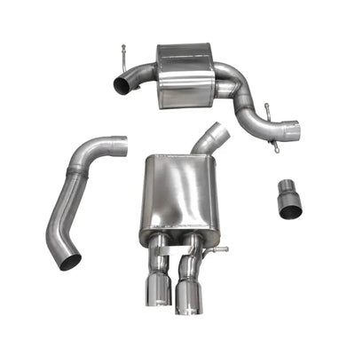 Touring Cat-Back Exhaust System, 3-Inch Black Tips