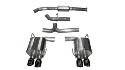 Catback Exhaust System w/ 3.5-Inch Black Pro Series Tips