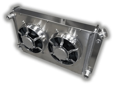 Dual 11" HPX Fan Aluminum Radiator