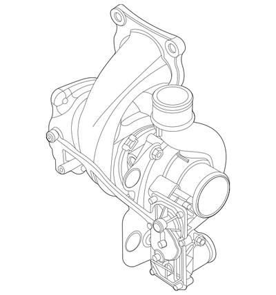 2.3L Turbocharger with Integrated Exhaust Manifold