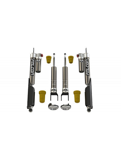 2.25" Tow/Haul Leveling System Front Monotube Rear Piggyback Shocks
