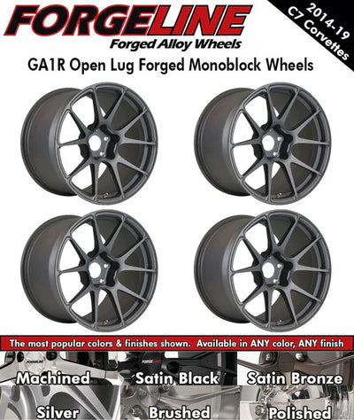 GA1R Open Lug 1-Piece Forged Monoblock Wheel