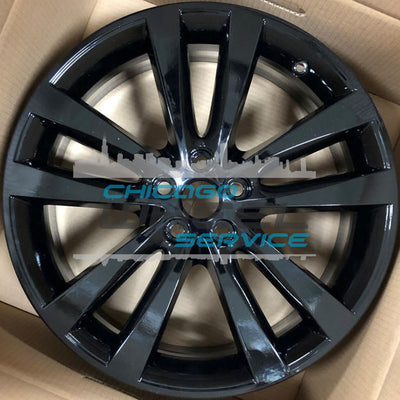 19x7.5 Front Alloy Wheel, Gloss Black 5 Twin-Spoke