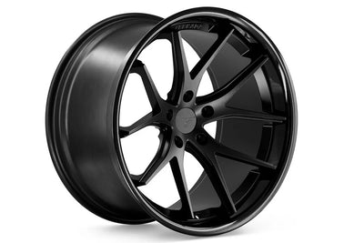 FR2 22x9.5 / 22x11 Matte Black Face Gloss Black Lip Wheel Set