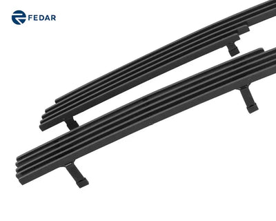 Billet Grille Combo Black Satin Overlay