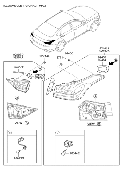 Left Rear Combination Lamp Assembly