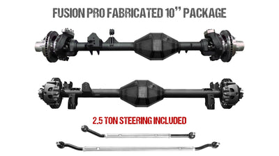 Fabricated 10" Front and Rear Axle Assemblies