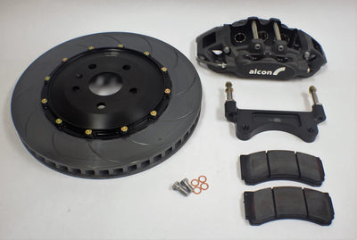 Alcon Chevrolet Corvette C8 (Aftermarket Wheels) 6 Piston 380x36mm Front Street Kit - Nickle Plated