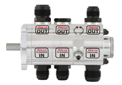 Peterson Fluid Systems R4 3-Stage Oil Pump - Left Side Mount - Rear Drive Drag