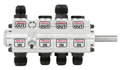 Peterson Fluid Systems R4 4-Stage Oil Pump - Right Side Mount - Rear Drive Drag - Reserve Rotation