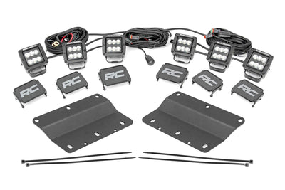 LED Light Kit | Fog Mount | Triple 2" Black Pair | Spot | Ford Bronco (21-26)