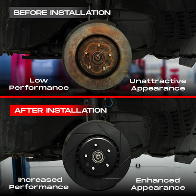 R1 Concepts Disc Brake Kit Fits Volkswagen Gol