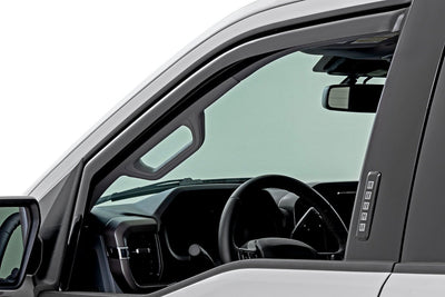 Side Window Deflectors In Channel Rain Guard Ford F-150/Lightning/F-250/F-350/Raptor (15-24)