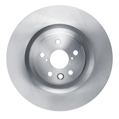 R1 13-25 Lexus GS350 Left Front Drilled & Slotted Black Brake Rotor
