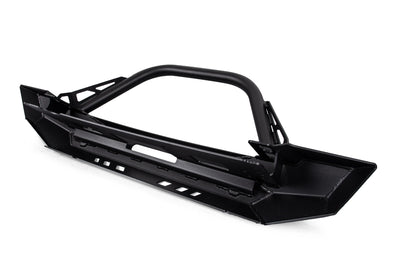Crawltek Jeep CJ/YJ/TJ Pyro Midwidth Front Bumper - Flat Top Stinger - TJ10221