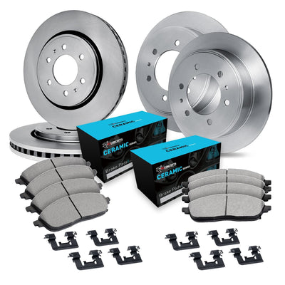 R1 Concepts E- Line Series Brake Rotor with Ceramic Brake Pads Hdw