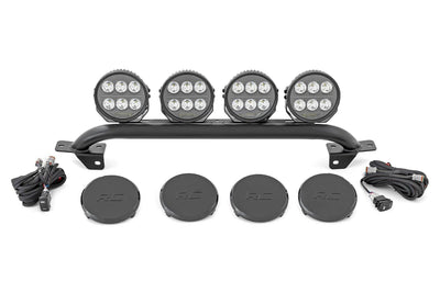 Light Bar Mount | 6.5 Inch Round LED (Quad) | OE Modular Steel | Ford Bronco (21-26)