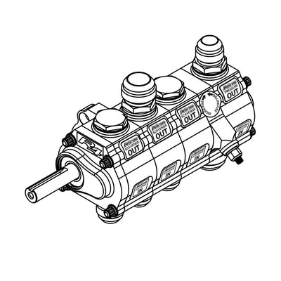 Peterson Fluid Systems R4 2-Stage Oil Pump - Right Side Mount - HV - Rear Drive