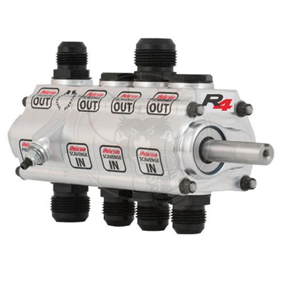 Peterson Fluid Systems R4 3-Stage Oil Pump - Right Side Mount - HV - Rear Drive Drag