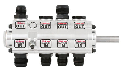 Peterson Fluid Systems R4 4-Stage Oil Pump - Right Side Mount - Rear Drive Drag - Front Pressure