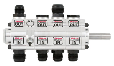 Peterson Fluid Systems R4 4-Stage Oil Pump - Left Side Mount - Rear Drive - Reserve Rotation Drag