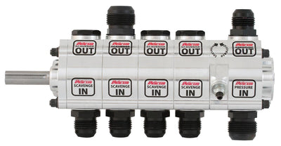 Peterson Fluid Systems R4 5-Stage Oil Pump - Left Side Mount - Rear Drive Drag - Reserve Rotation