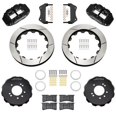 Wilwood 89-98 Nissan 240SX/89-94 Skyline/90-96 300ZX Superlite 6R Fr BBK w/ 12.88in SLT Rotors - Blk