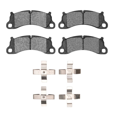 DFC 12-16 Porsche Boxster Front 5000 Advanced Low Metallic Brake Pads and Hardware Kit