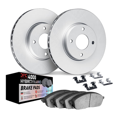 DFC 17-23 Subaru Crosstrek Front Geospec Rotors w/4000 HybriDynamic Brake Pads w/Hardware