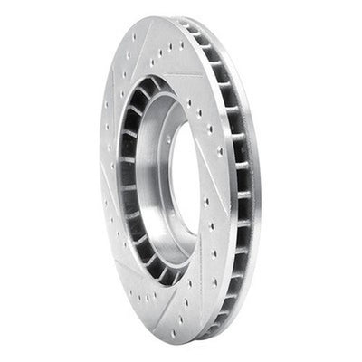 DFC 86-86 Porsche 944 Turbo Front Right Drilled & Slotted Silver Brake Rotor
