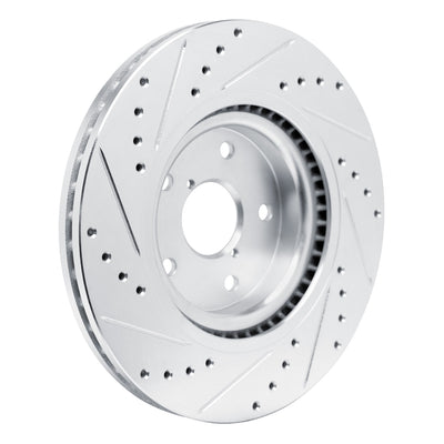 DFC 20-25 Subaru Crosstrek Front Right Drilled & Slotted Silver Brake Rotor