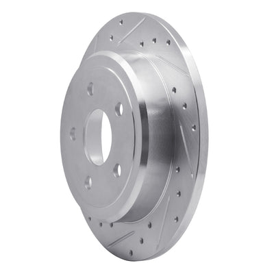 DFC 05-10 Jeep Commander Rear Left Drilled & Slotted Silver Brake Rotor