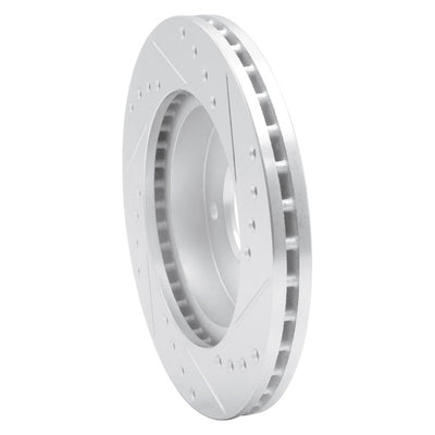 DFC 93-03 Ford Probe Front Left Drilled & Slotted Silver Brake Rotor